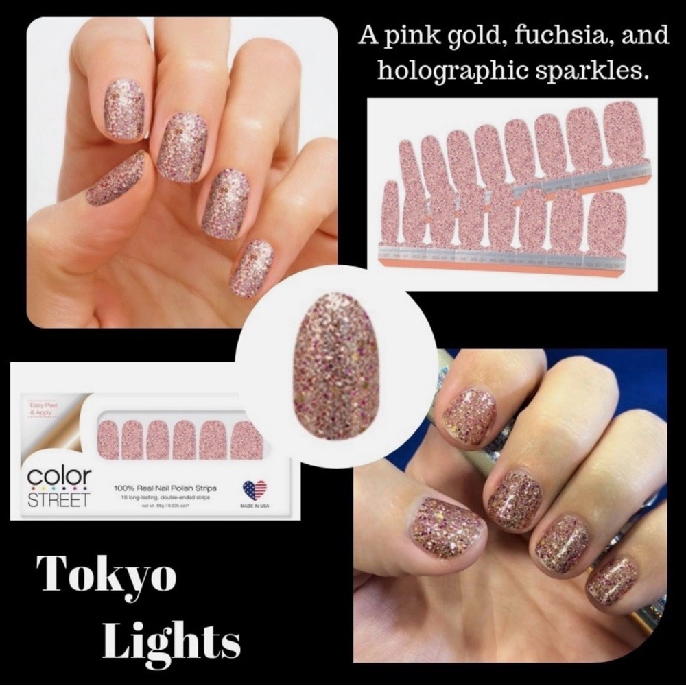 Color Street Nail Polish Strips: Tokyo Lights